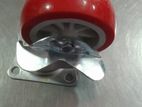 3" Caster Wheel Red With Lock