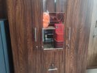3 Door Cupboard - Melamine with Mirror
