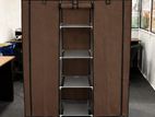 3 Door Fabric Wardrobe