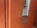 3 Door Glass Melamain Design Wardrobe -HPWB3G