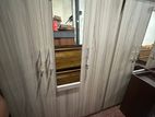 3 door Malamine cupboard with mirror