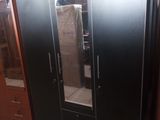 3 door melamine cupboard / wardrobe (black /white /wood/ ash colors)