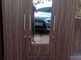 3 DOOR MELAMINE CUPBOARD /WARDROBE (TEAK/BLACK/WHITE/ASH) (K-5)