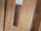 3 Door Melamine Design Wardrobe with Glass