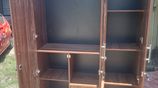 3 Door Melamine Dising Wardrobe with Glass