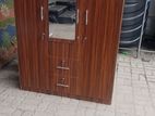 3 Door Melamine Glass hanging wardrobe - (E-8)