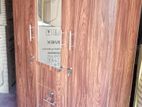 3 Door Melamine Glass Wardrobe - Brand New