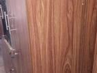 3 Door Melamine Glass Wardrobe