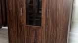 3 Door Melamine Glass Wardrobe