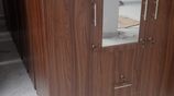3 Door Melamine Glass Wardrobe