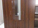 3 Door Melamine Glass Wardrobe
