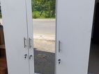 3 Door Melamine Glass Wardrobe