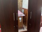 3 Door Melamine Glass Wardrobe