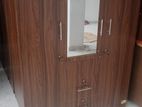 3 Door Melamine Glass wardrobe