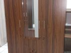 3 Door Melamine Glass wardrobe