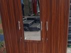 3 Door Melamine Glass Wardrobe