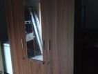 3 Door Melamine Glass Wardrobes with Drawers