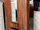 3 Door Melamine Wardrobe with Mirror