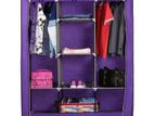 3 Door Storage Wardrobe Foldable and Movable Cloth/Fabric