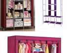 3 Door Storage Wardrobe Foldable and Movable Cloth/Fabric