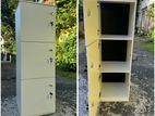 3 Door White Melamine Locker Cupboard