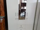 3 Door White Wardrobe (K-17)