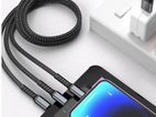 3 in 1 Fast Charging Cable - High Quality Flexible