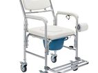 3-in-1 Shower Commode Wheelchair,