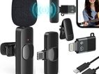 3 in 1 Wireless Collar Mic Dual Clip Phone USB A -Type C - 2 pcs Mics