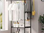 3 Layer Cloth Rack and Hangers - (Double Pole)