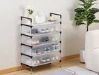 3 Layer Shoe Rack Lightweight Dust Storage Shelf