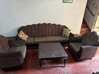 3 Piece Sofa Set with 2 Tables - Mahogany