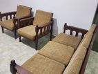 3 Piece Teak Sofa Set with Coffee Table