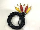 3 RC Audio Video Cable