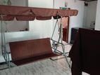 3- Seater Indoor with Outdoor Swing Chair Sun Canopy