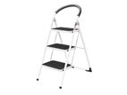 3 Step Steel Folding Ladder – Premium Wide Household