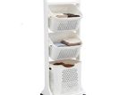3-Tier Rolling Laundry Basket