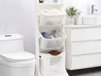 3-Tier Rolling Laundry Basket