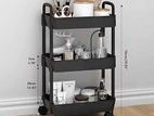 3-Tier Rolling Storage Cart -Organizer - Kitchen Bathroom & Living Room