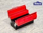 3 tray steel tool box (empty) 35x16x16cm metal
