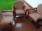 3 Rubber Wood Chair Set