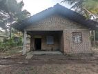 30 P Land with Unfinished House for Sale Wariyapola, Randeniya Area