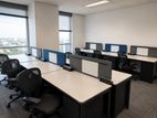 30 Seats - Furnished Serviced Office Workstations for Rent in Colombo