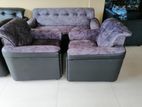 3+1+1 New Fabrics Box Two Tone Lobby Sofa Set-Gf505