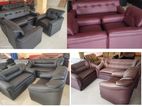 3+1+1 New L Sofa Leather Two Tone ROMY 100