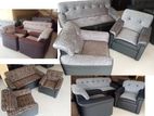 3+1+1 New Romy Sofa set Two Tone- Leather