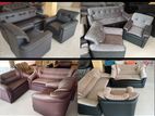 3+1+1 new sofa Leather Two Tone - Peliyagoda