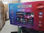 32" Brand New WISDOM Smart Android FULL HD LED FRAMELESS TV