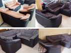 3+2+1 New Romy Sofa set Two Tone- Leather