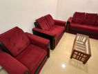 3+2+1 Sofa Set with Glass Top Coffee Table